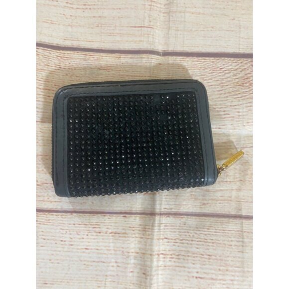 Tory Burch Women's Black Compact Crystal Zip Continental Wallet - OS - Picture 5 of 10